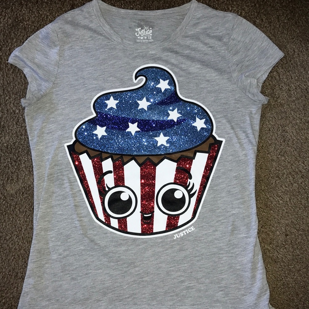 Glittery cupcake shirt